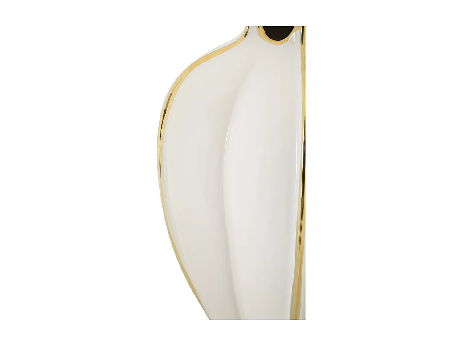 Vase Décoratif MF635, Blanc, 21x21x40 cm, Seven Design