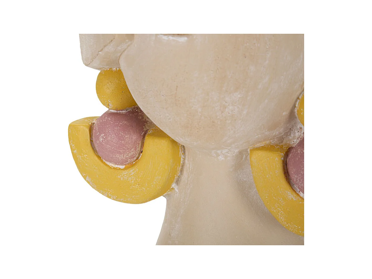 Wazon Dekoracyjny Twarz 25, Wielokolorowy, 24,5x20,5x26 cm, Epikasa