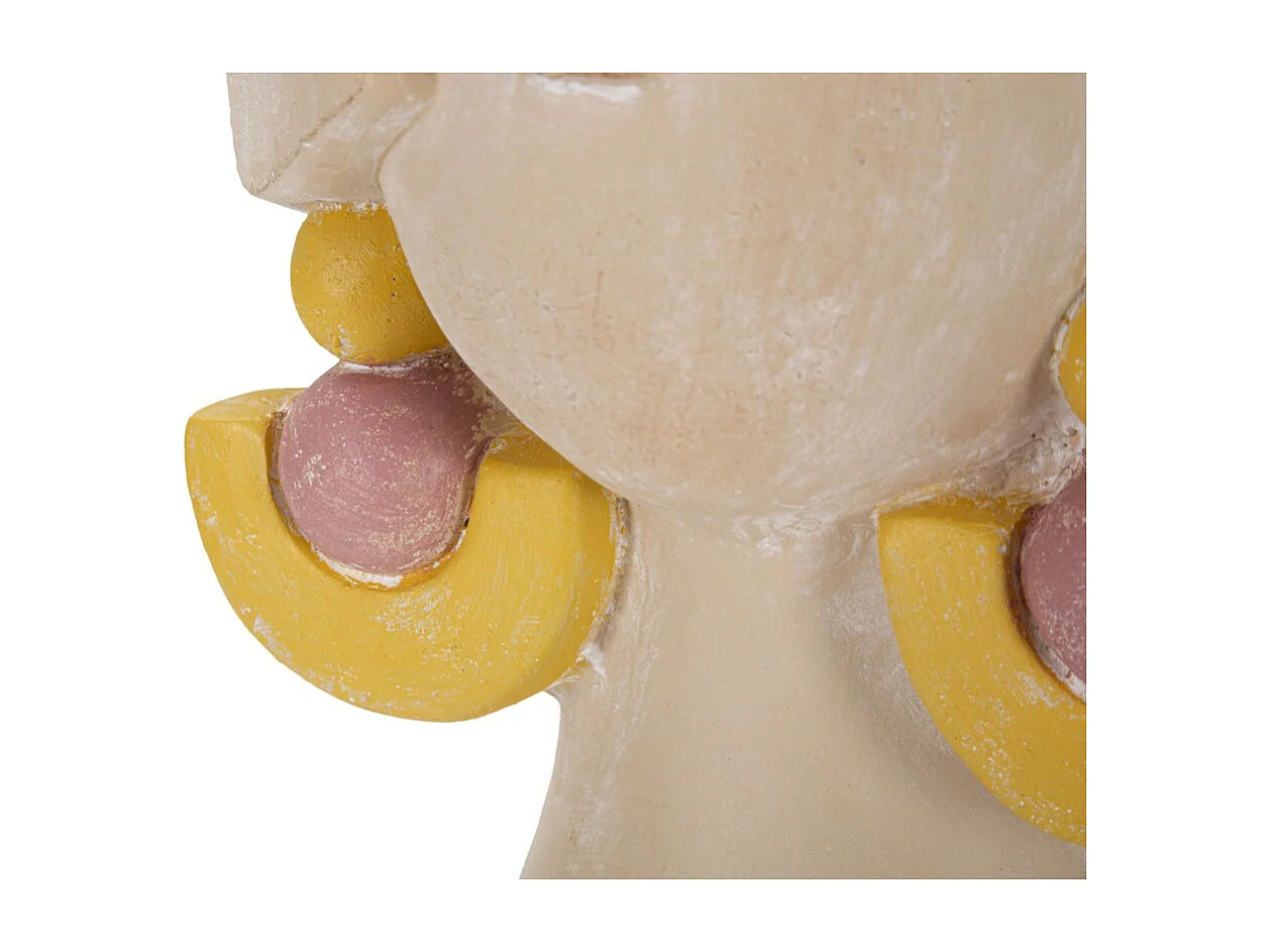 Vase Décoratif Visage 25, Multicouleur, 24,5x20,5x26 cm, Seven Design