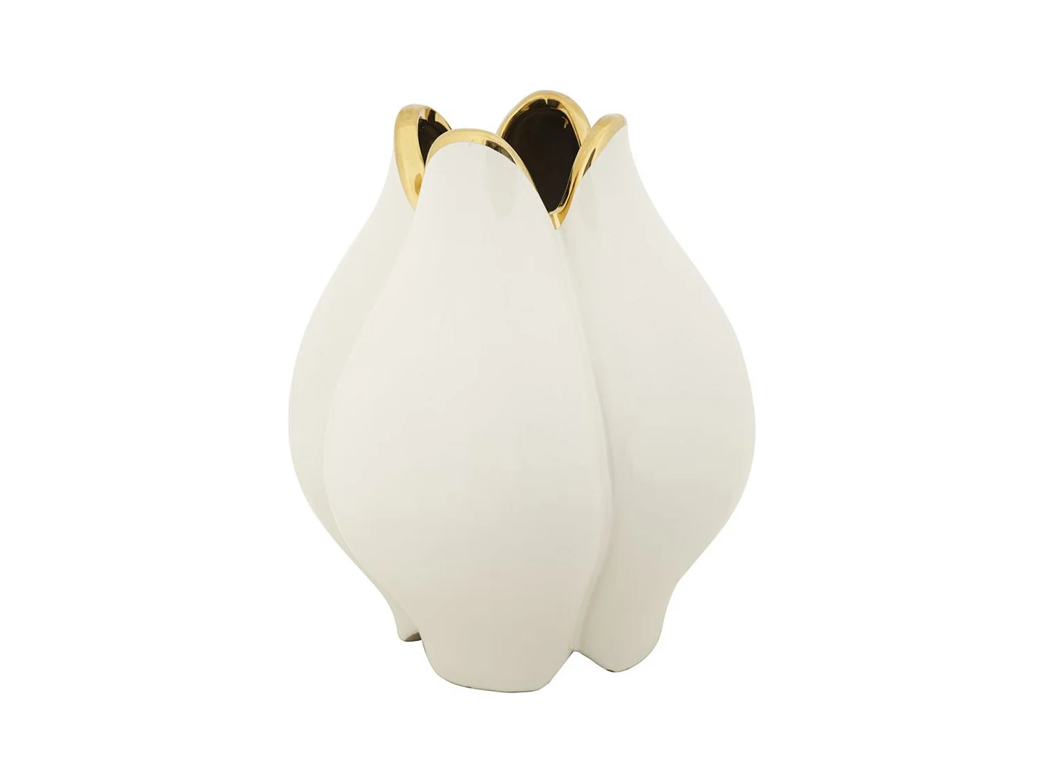 Vase Décoratif MF636, Blanc, 23x23x27,5 cm, Epikasa