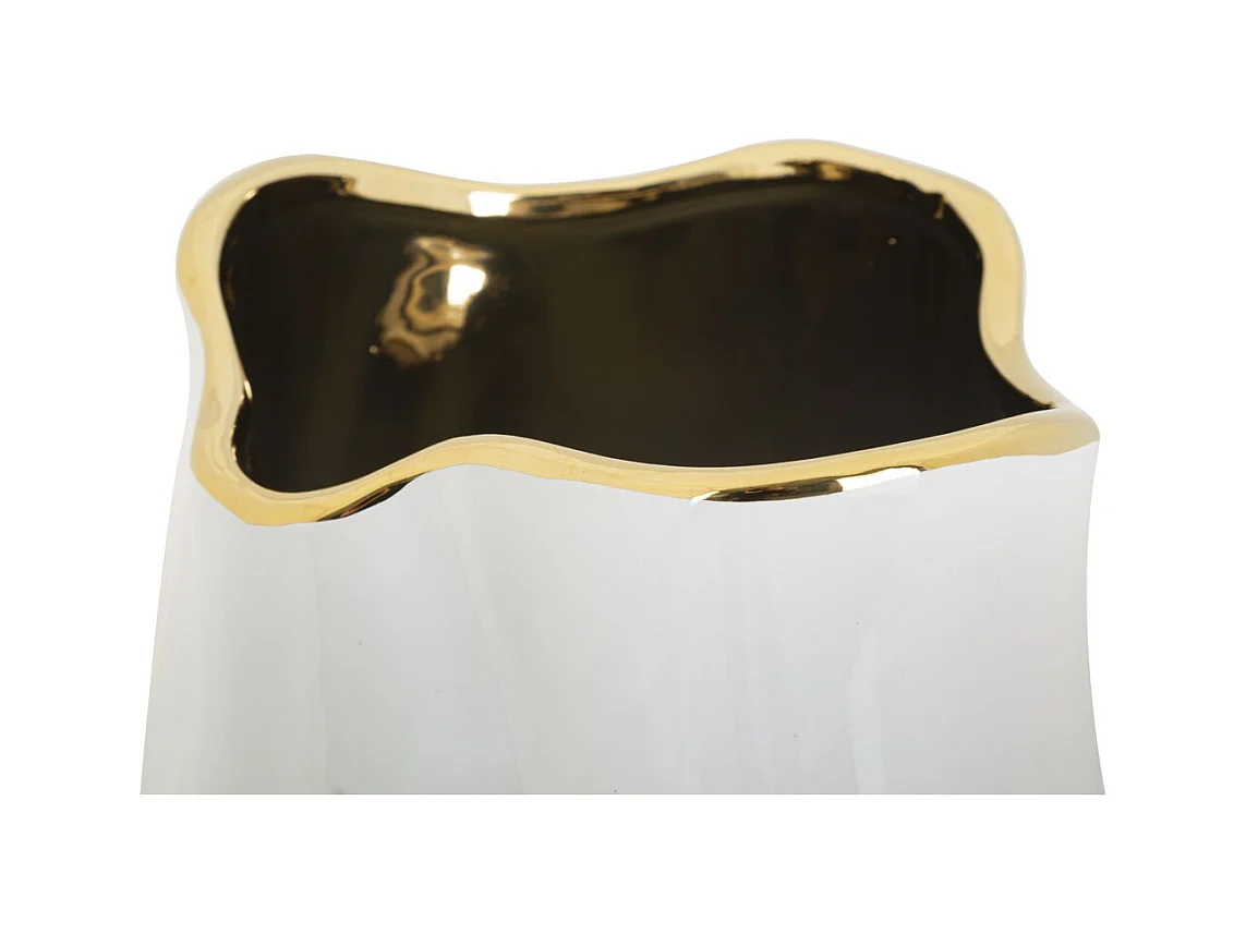 Vase Décoratif MF631, Or, 20x20x35 cm, Seven Design