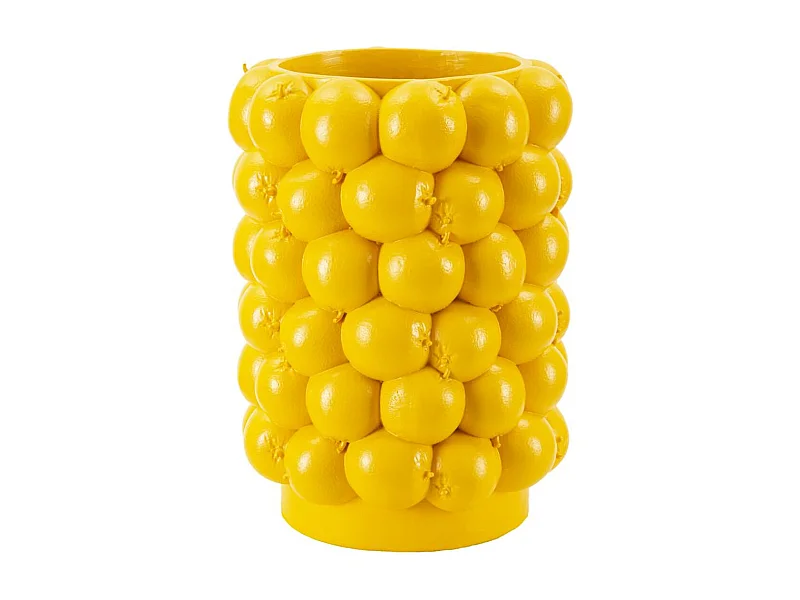 Vaso Decorativo Limoni, Giallo, 21x21x28 cm, Epikasa