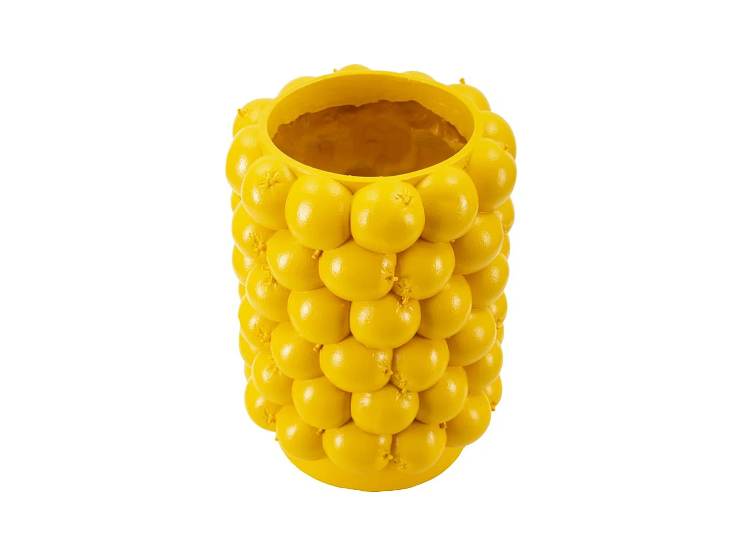 Wazon Dekoracyjny Cytryny, Żółty, 21x21x28 cm, Epikasa