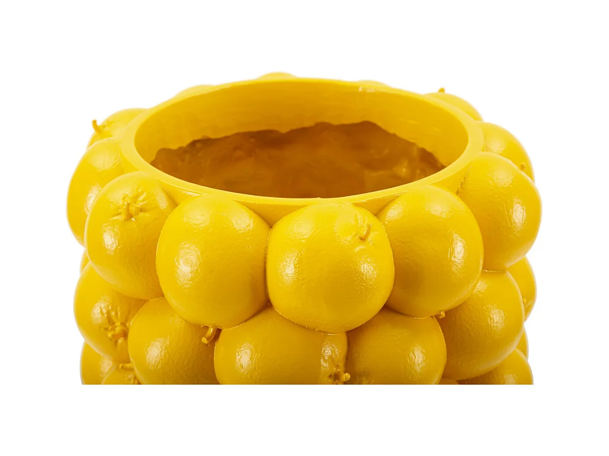 Wazon Dekoracyjny Cytryny, Żółty, 21x21x28 cm, Epikasa