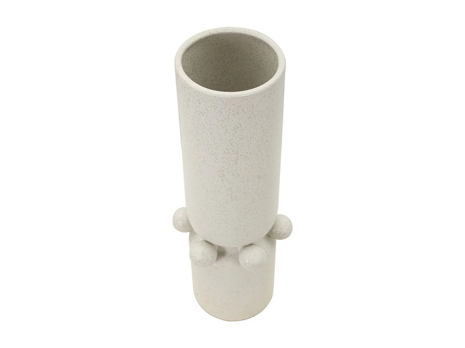 Vase Décoratif MF638, Beige, 15,5x15,5x41 cm, Seven Design