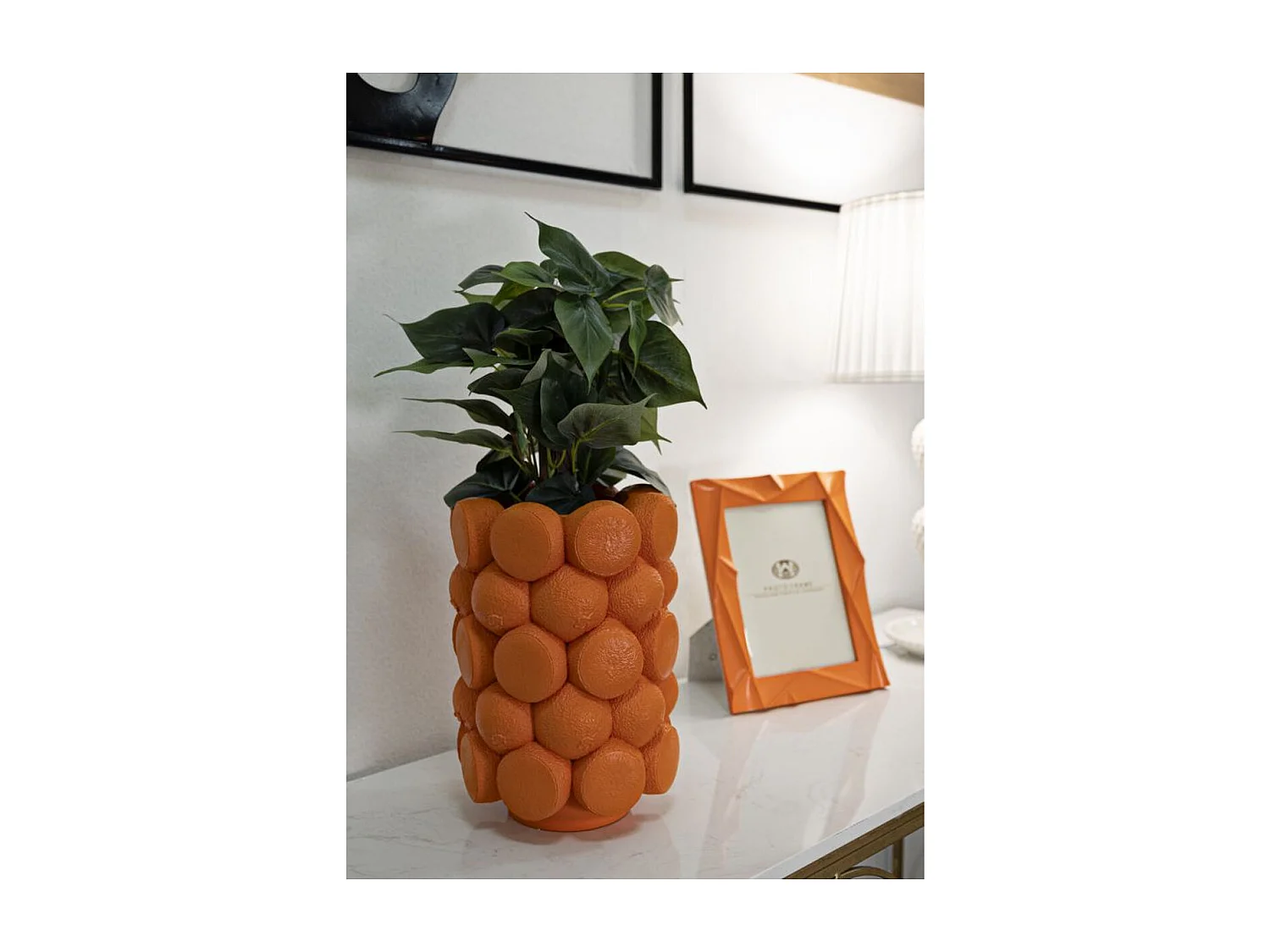 Decoratieve Vaas Sinaasappels, Oranje, 19x19x28 cm, Epikasa