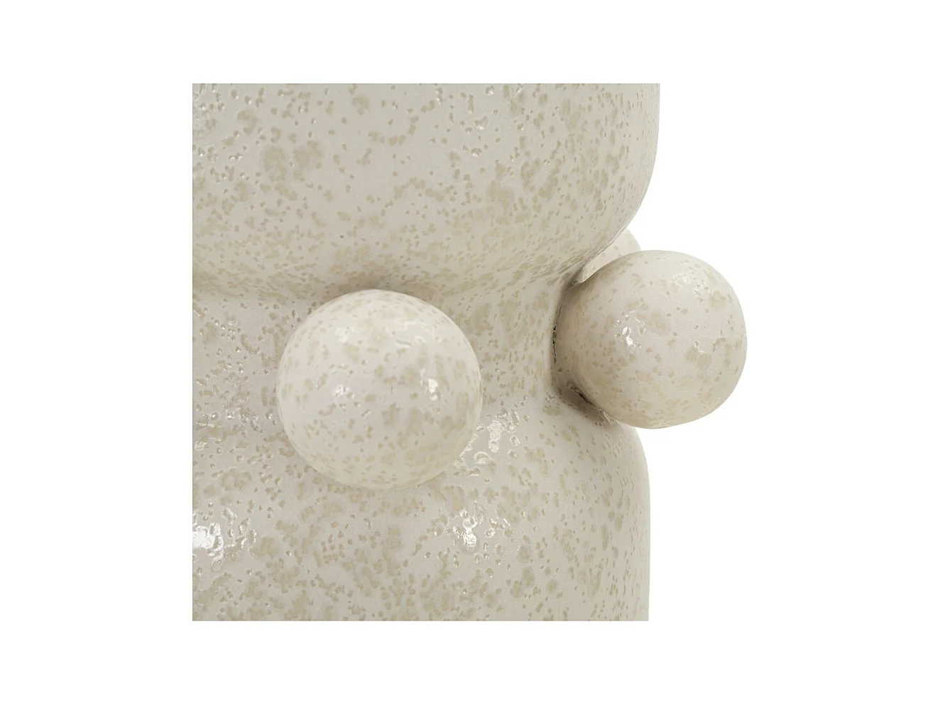 Wazon Dekoracyjny MF646, Beżowy, 16x16x28 cm, Epikasa