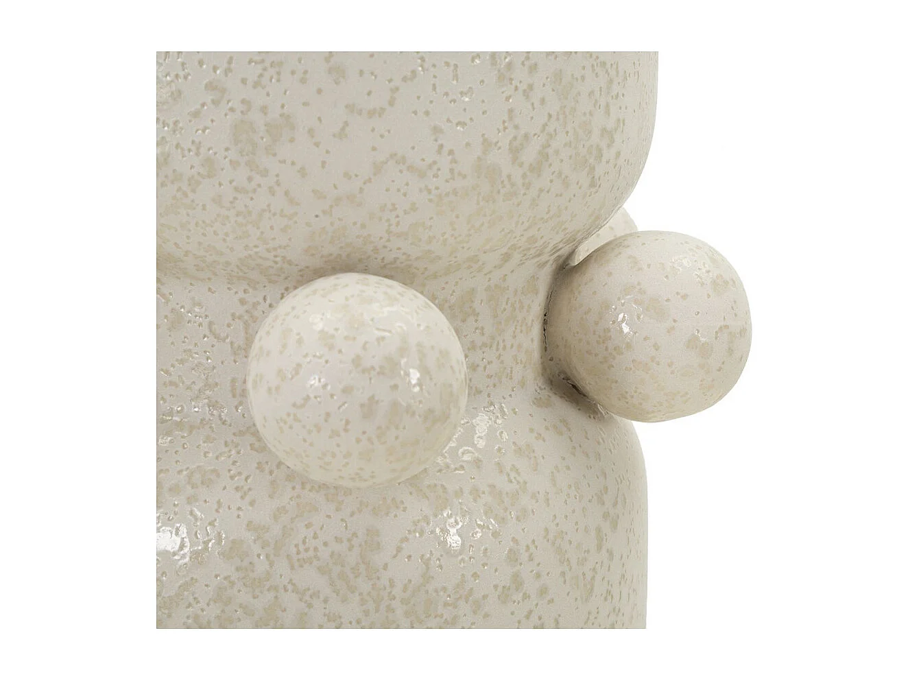 Vase Décoratif MF646, Beige, 16x16x28 cm, Seven Design