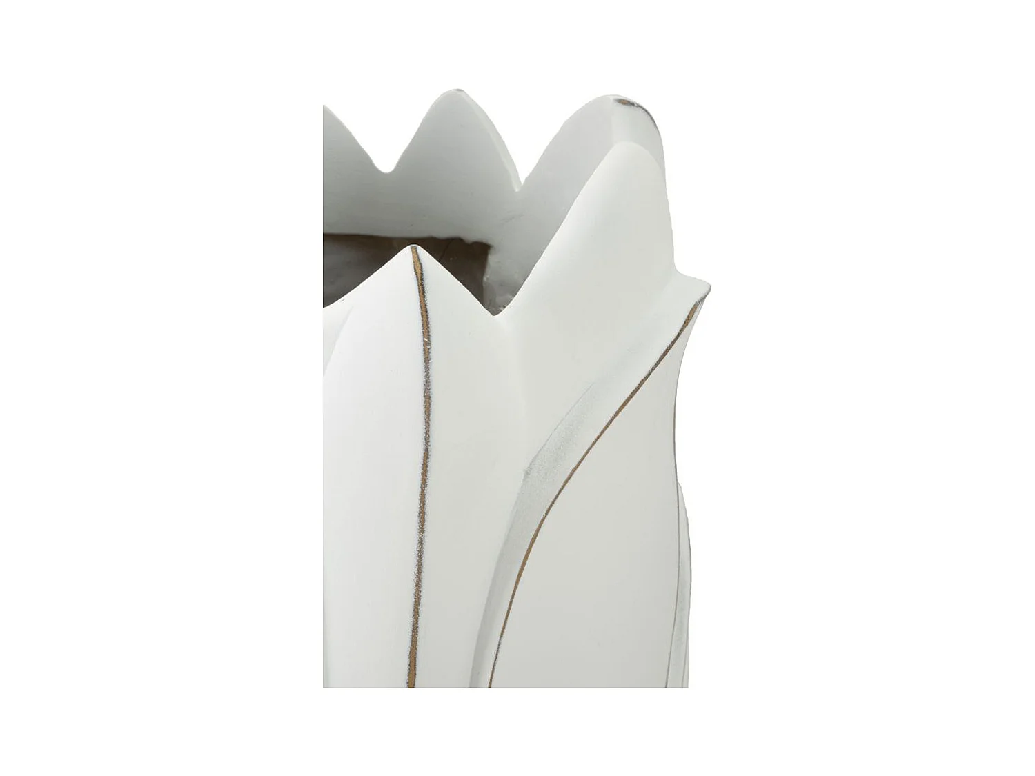 Decoratieve Vaas MF655, Wit, 30,5x30,5x69 cm, Epikasa