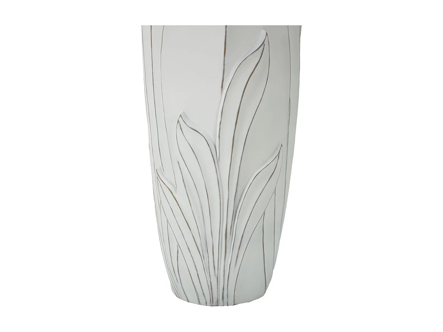 Vase Décoratif MF655, Blanc, 30,5x30,5x69 cm, Seven Design