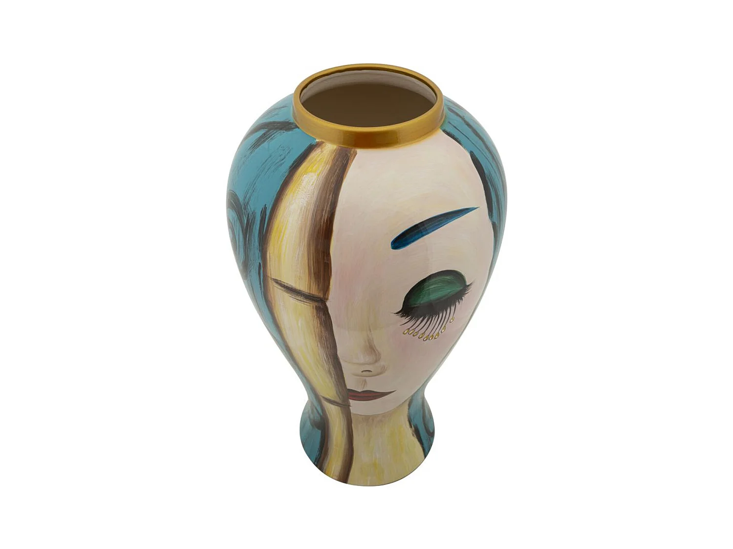Vase Décoratif MF630, Multicouleur, 28x28x50 cm, Seven Design