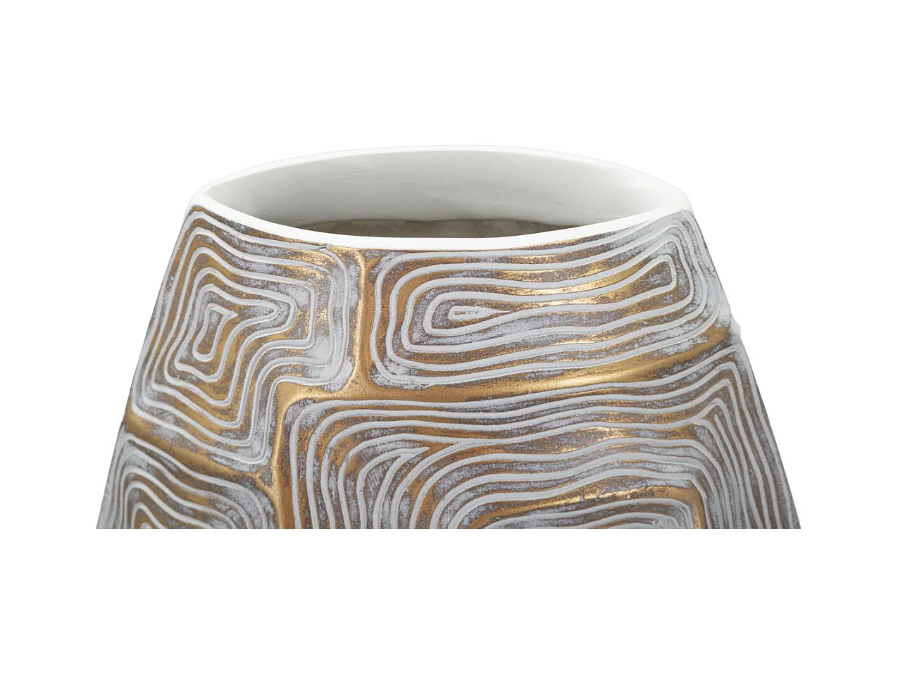 Vase Décoratif MF674, Or, 24x11,5x59,5 cm, Seven Design