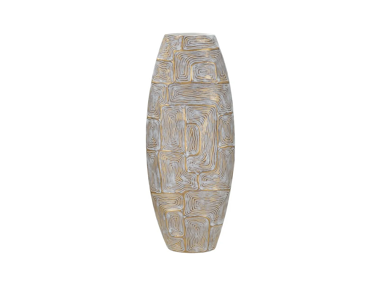 Vase Décoratif MF674, Or, 24x11,5x59,5 cm, Epikasa