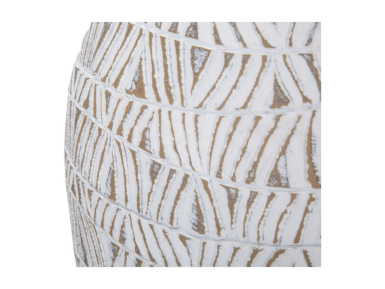 Vase Décoratif MF671, Blanc, 30,5x11,5x46,5 cm, Seven Design