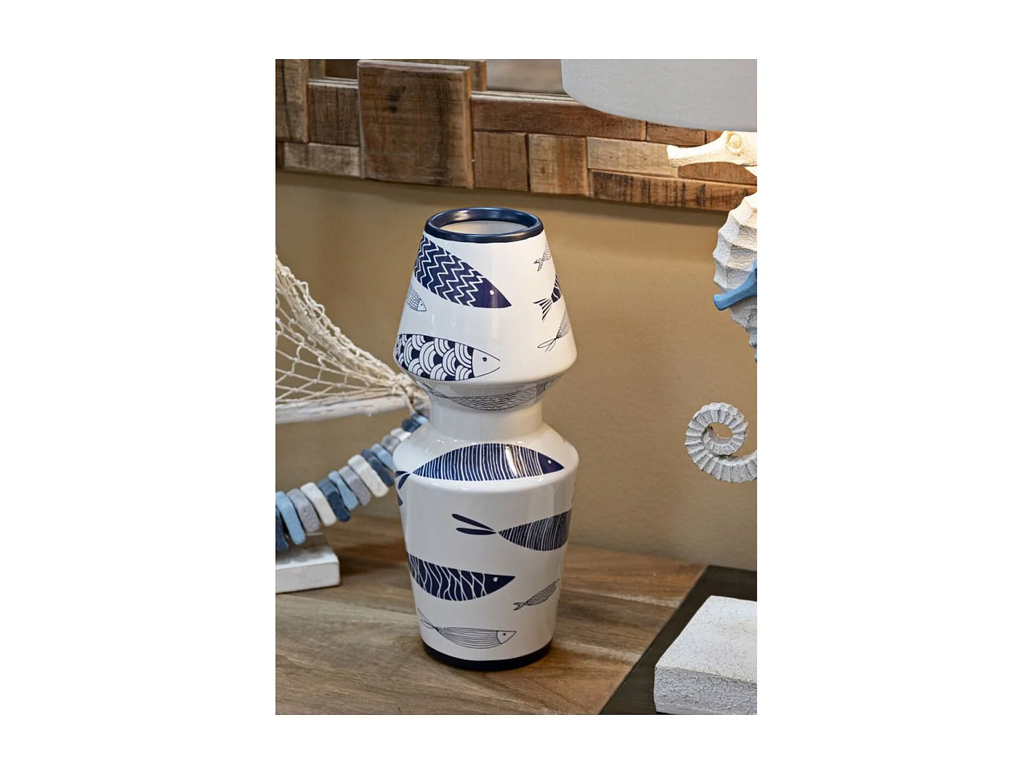 Wazon Dekoracyjny MF644, Wielokolorowy, 14x14x34 cm, Seven Design