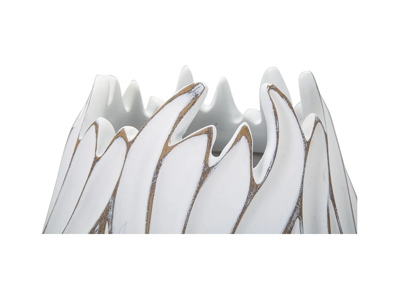 Decoratieve Vaas MF668, Wit, 27x27x41,5 cm, Epikasa