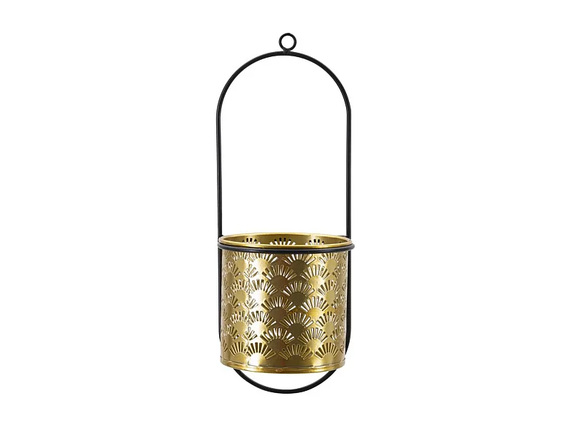 Vaso per Piante MF687, Oro, 14x14x37 cm, Epikasa