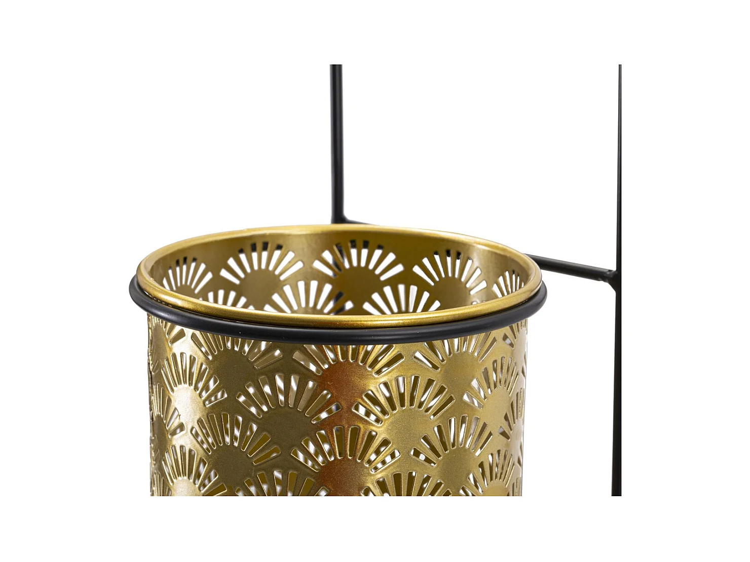 Doniczka na Rośliny MF687, Złoto, 14x14x37 cm, Epikasa