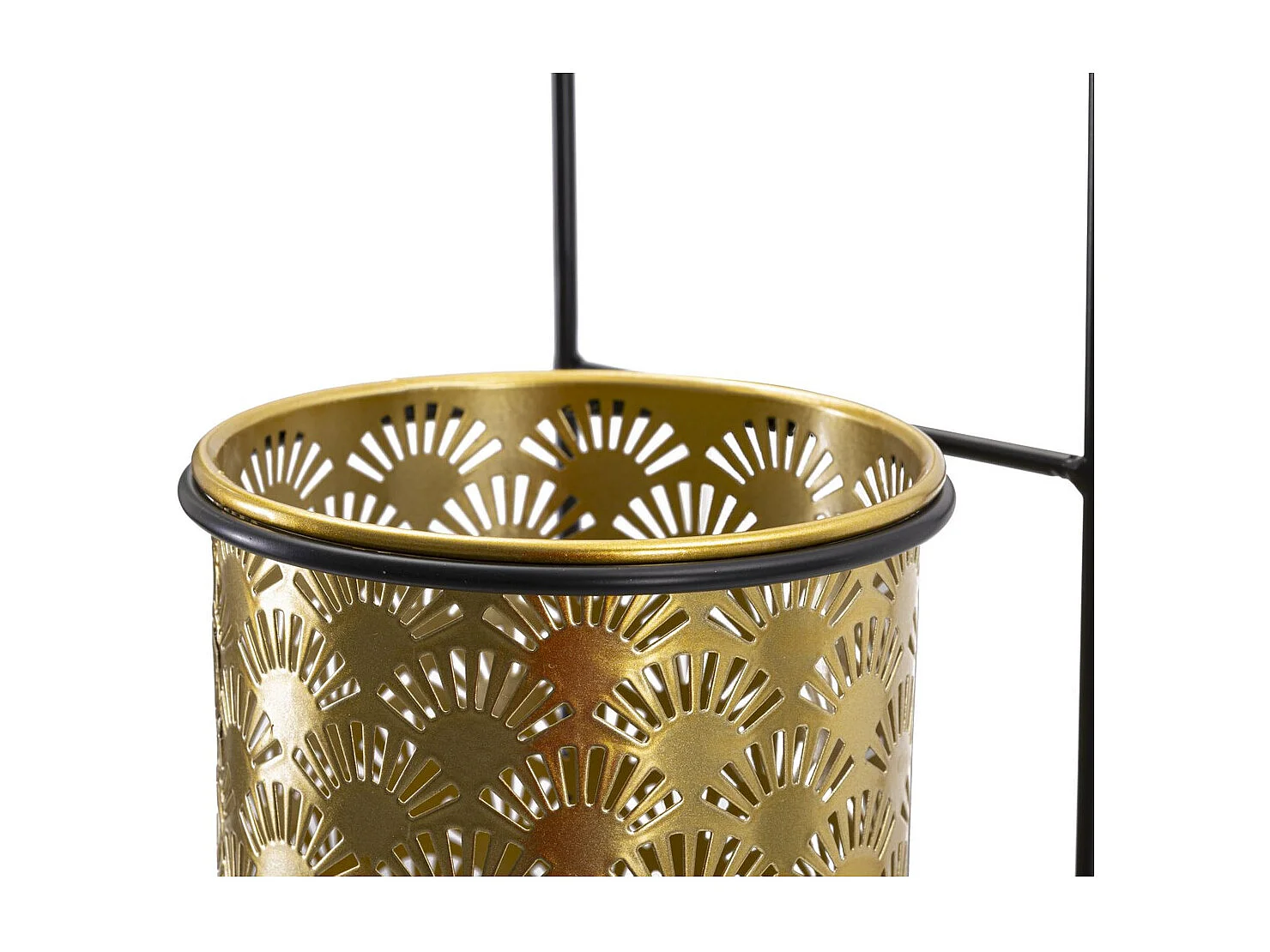 Doniczka na Rośliny MF687, Złoto, 14x14x37 cm, Seven Design