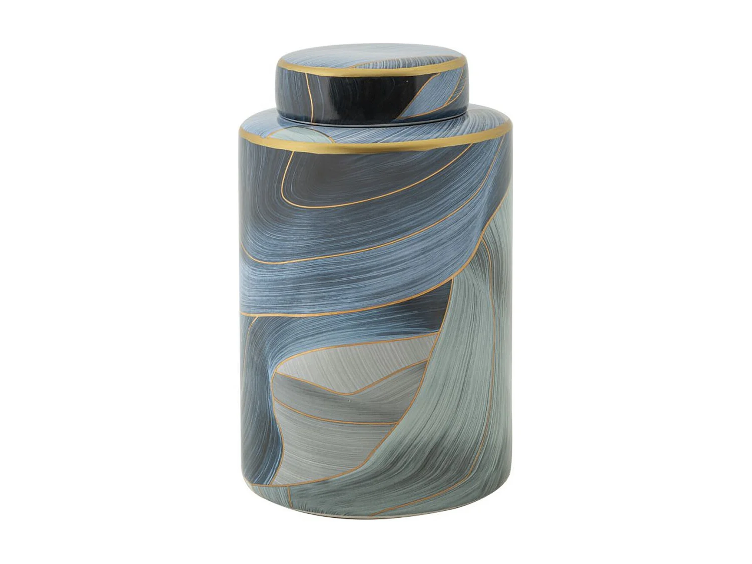 Vaso Decorativo MF645, Multicolorido, 15x15x24 cm, Seven Design