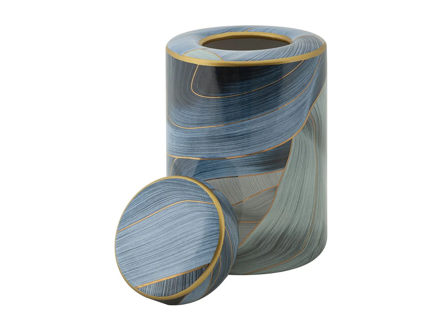 Vaso Decorativo MF645, Multicolorido, 15x15x24 cm, Seven Design