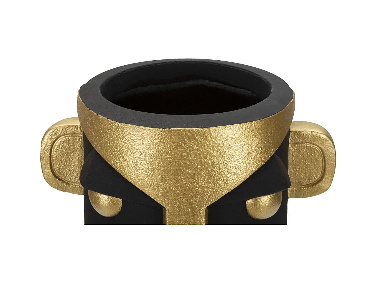 Wazon Dekoracyjny Twarz 22, Czarny, 30x23,5x40 cm, Epikasa