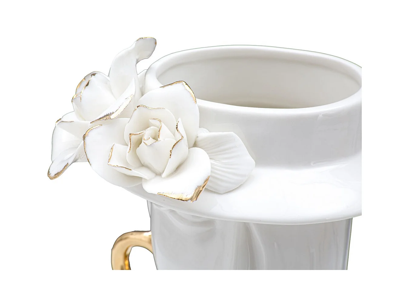 Wazon Dekoracyjny Twarz 29, Biały, 15x13,3x23,5 cm, Epikasa