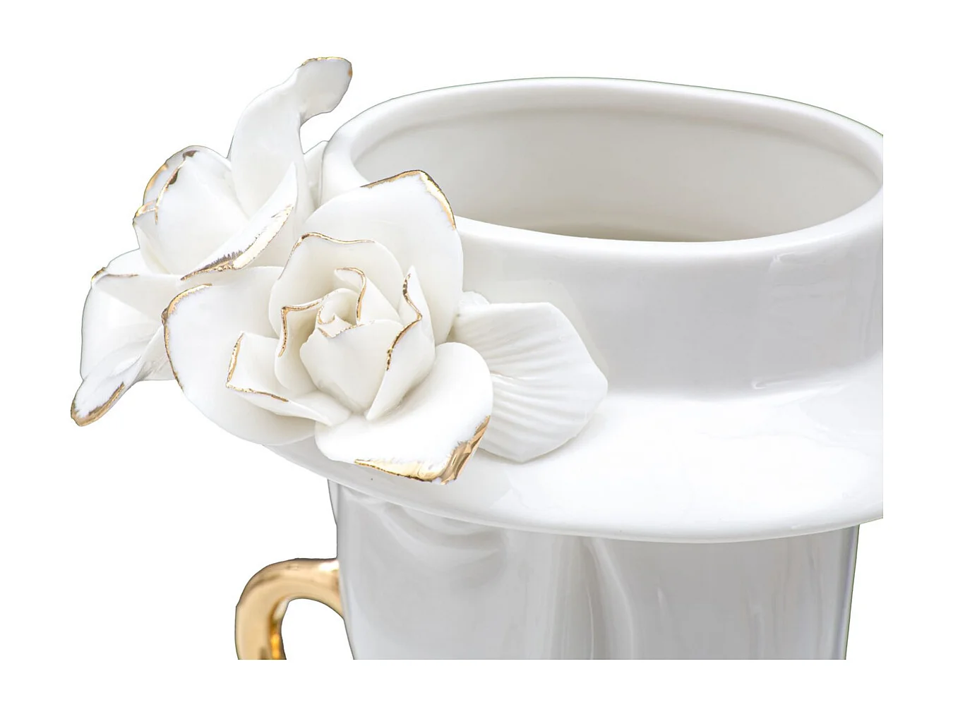 Vase Décoratif Visage 29, Blanc, 15x13,3x23,5 cm, Seven Design