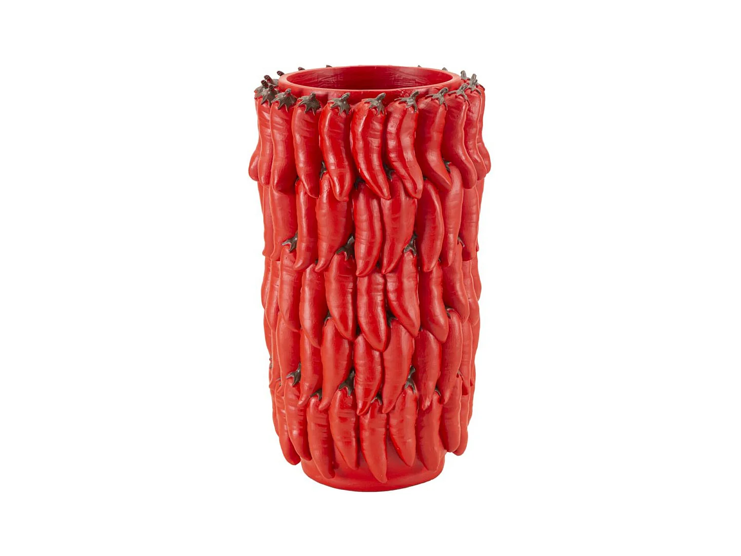 Vase Décoratif Piments, Rouge, 20x20x34 cm, Epikasa