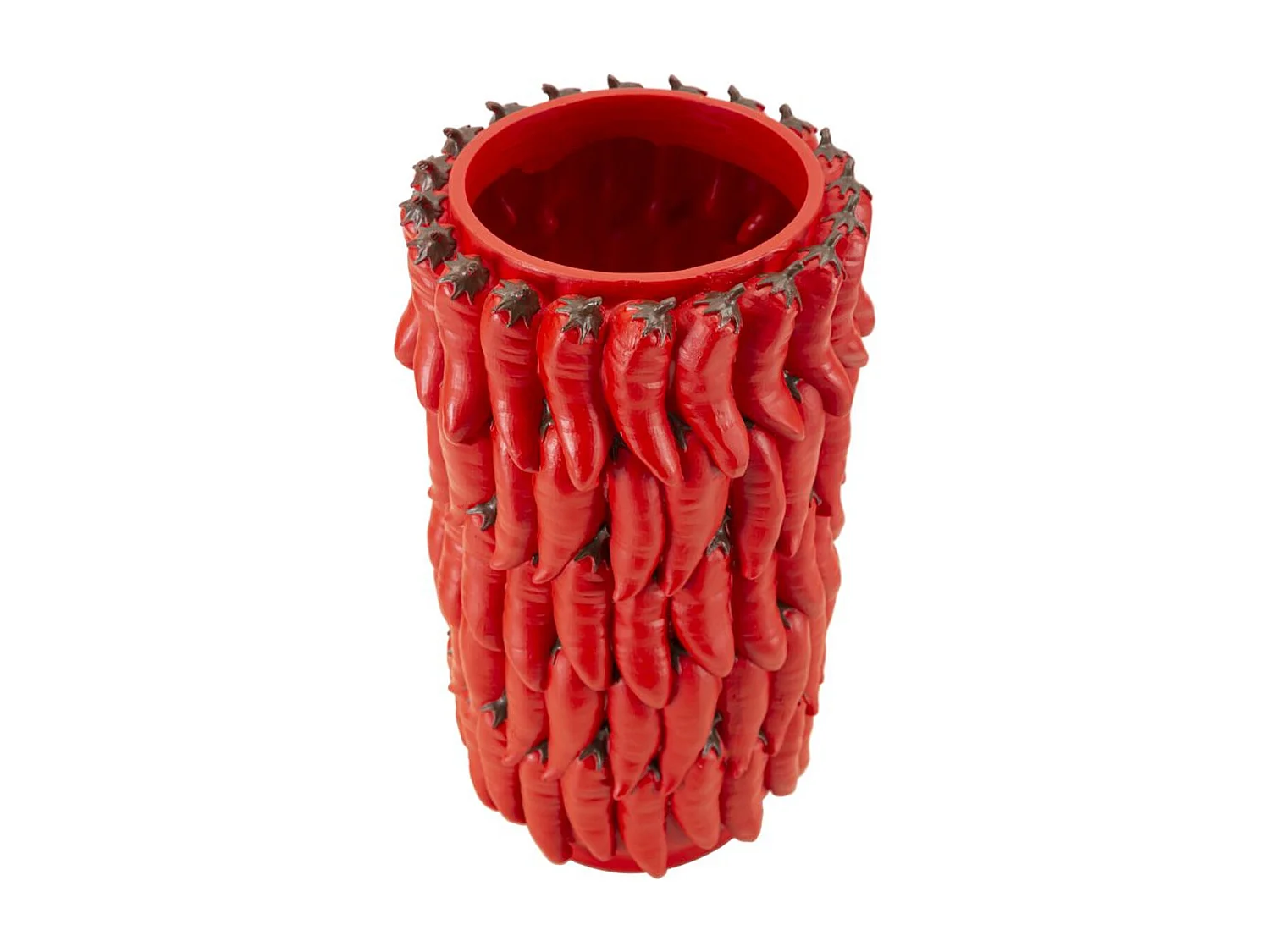 Vase Décoratif Piments, Rouge, 20x20x34 cm, Seven Design