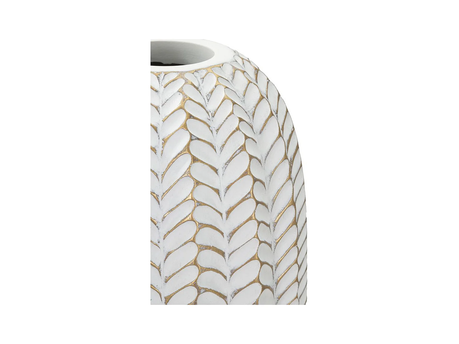 Wazon Dekoracyjny MF673, Biały, 18,5x18,5x46 cm, Epikasa