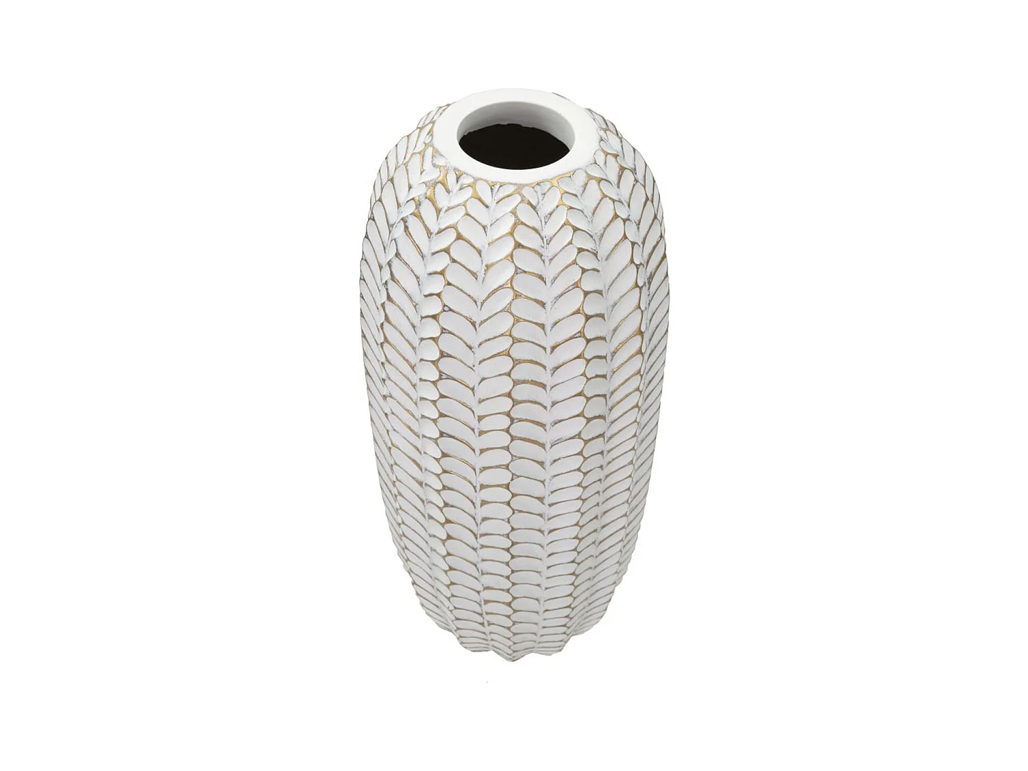 Wazon Dekoracyjny MF673, Biały, 18,5x18,5x46 cm, Epikasa