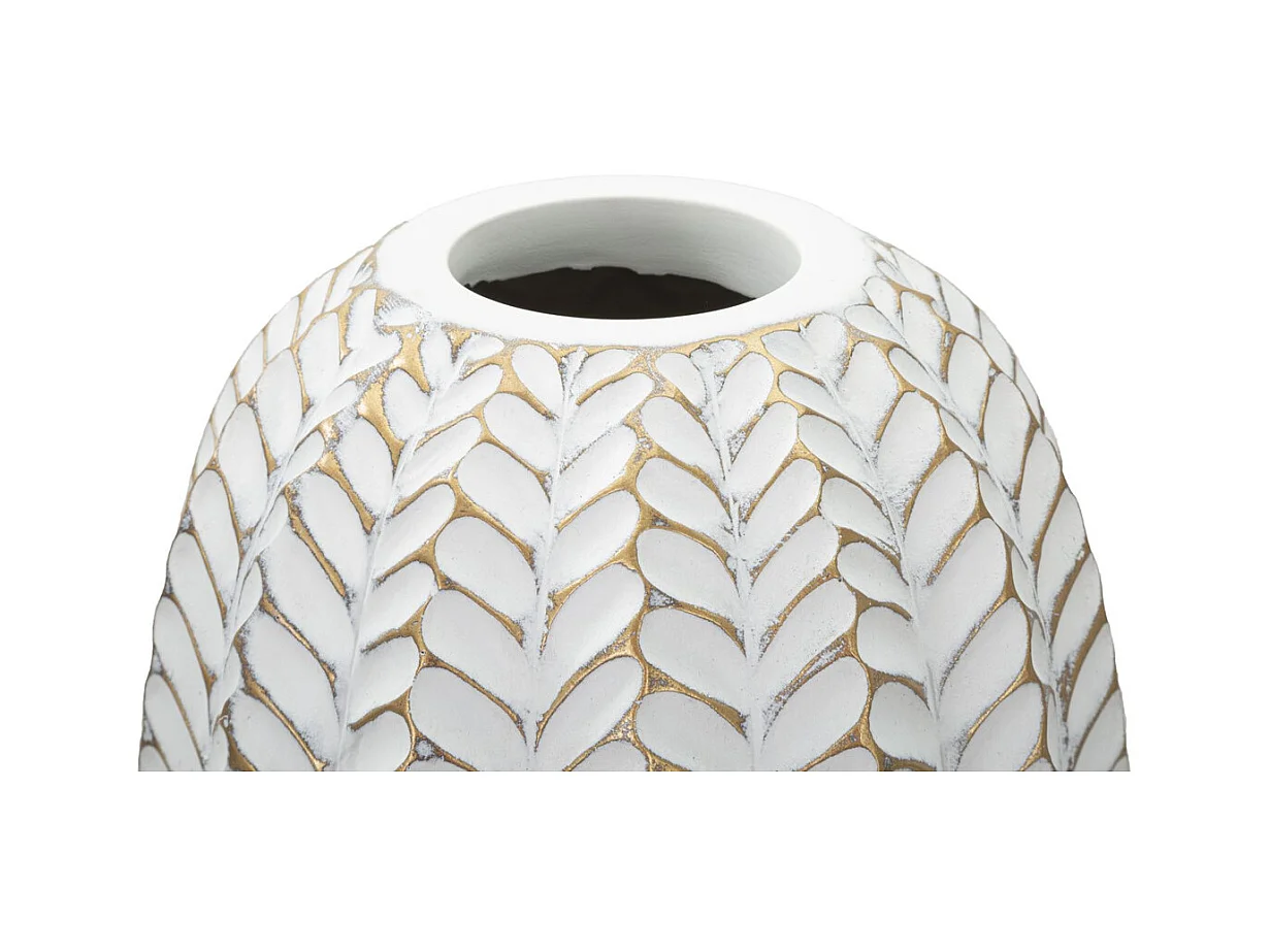Wazon Dekoracyjny MF673, Biały, 18,5x18,5x46 cm, Epikasa
