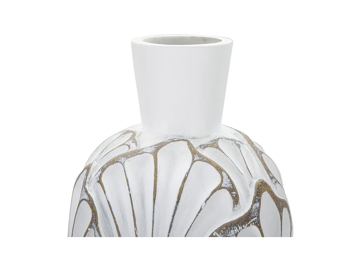 Decoratieve Vaas MF664, Wit, 15,5x15,5x74 cm, Seven Design