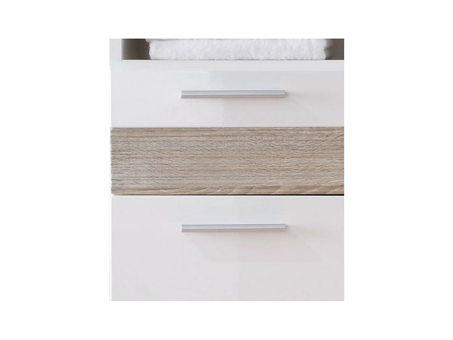 Mobile Sotto Lavabo Mezzo, Bianco, 60x56x34 cm, EPIKASA