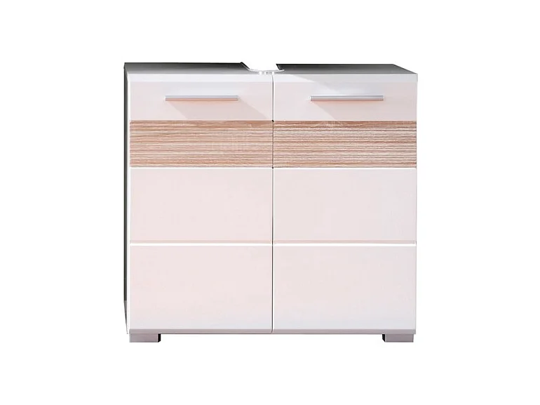 Meuble sous Lavabo Mezzo, Blanc, 60x56x34 cm, EPIKASA