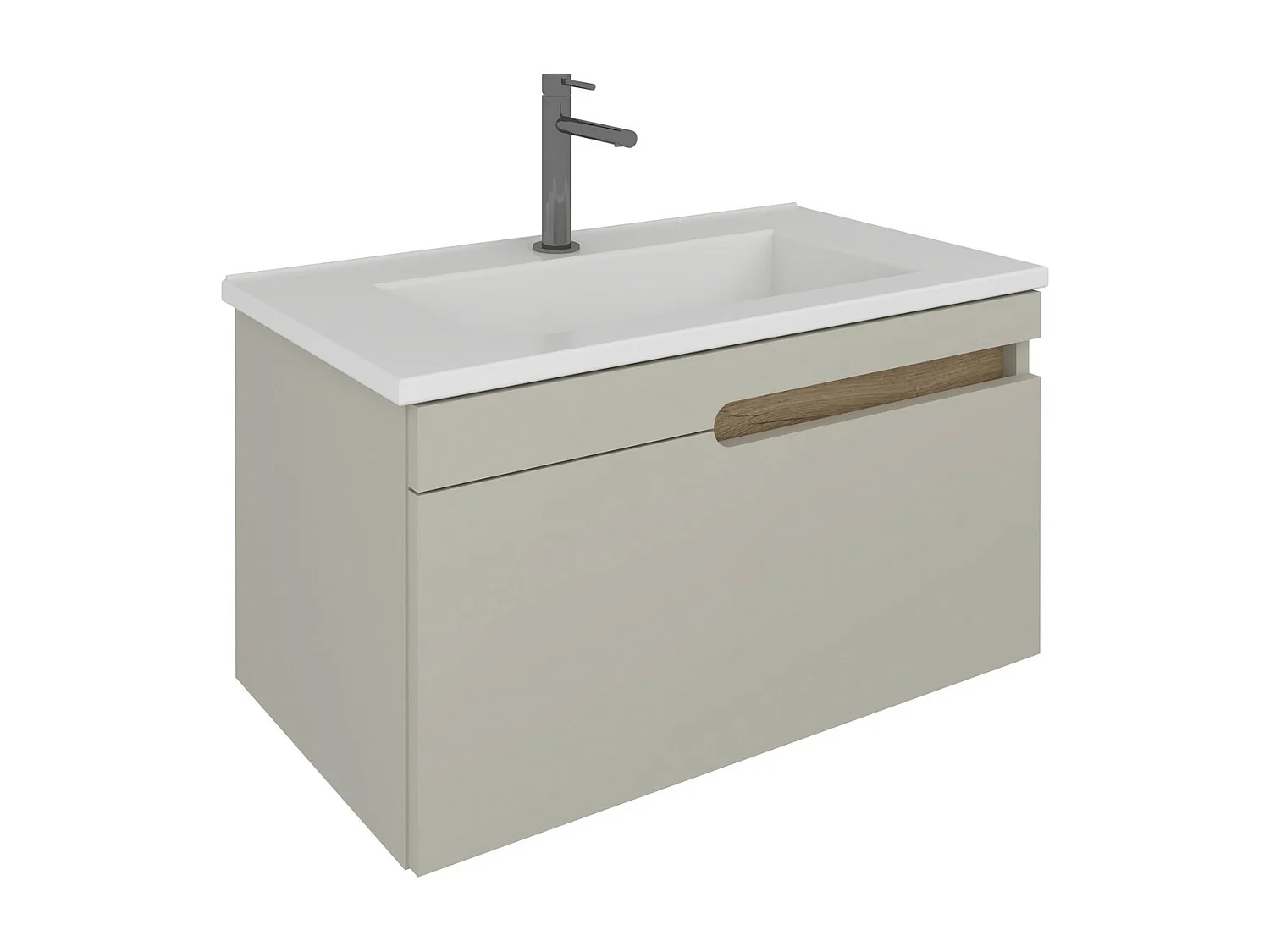 Meuble sous Lavabo Napa, Blanc, 43x82x50 cm, Epikasa