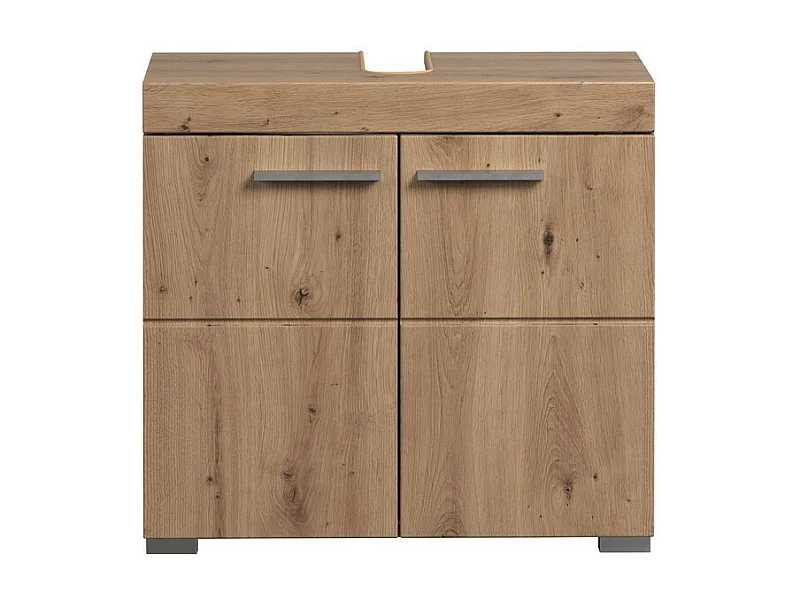 Meuble de Salle de Bain Sous Lavabo Amanda, Marron, 60x34x56 cm, Seven Design