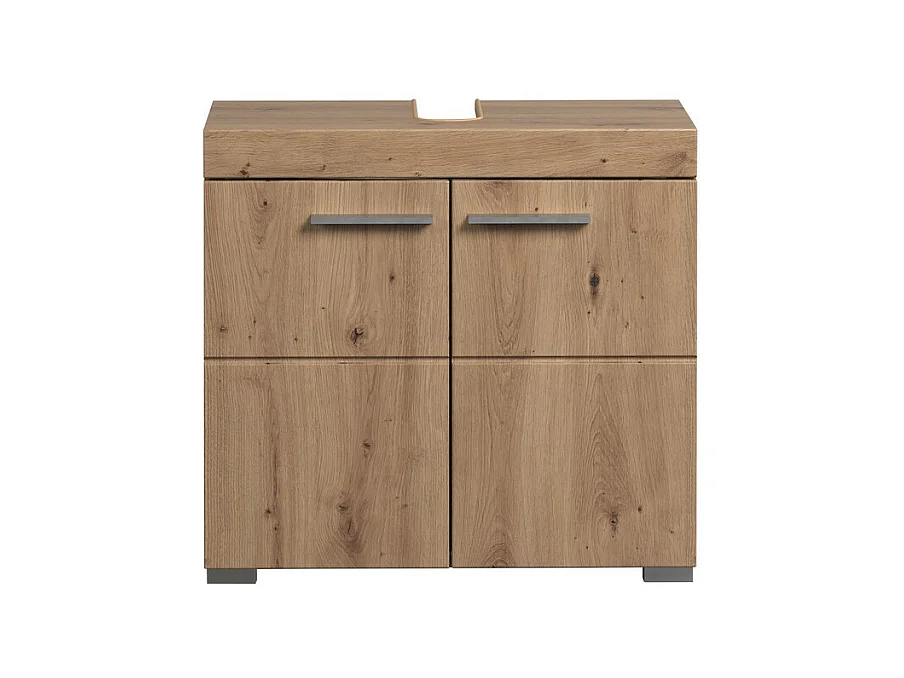 Meuble sous Lavabo Amanda, Marron, 60x56x34 cm, EPIKASA