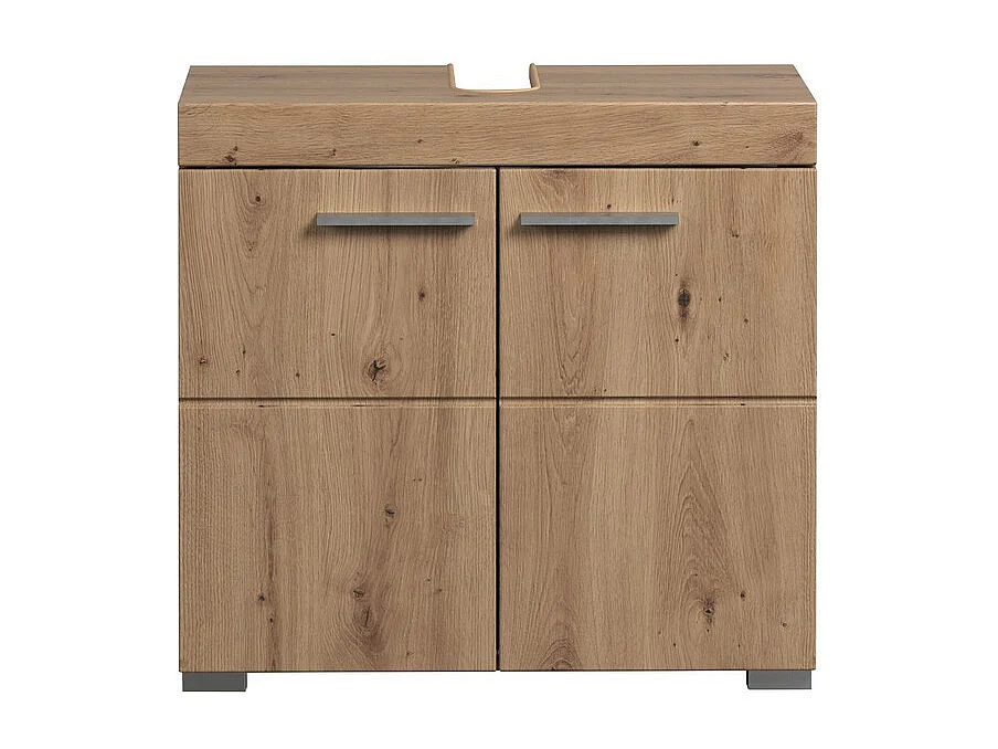 Meuble de Salle de Bain Sous Lavabo Amanda, Marron, 60x34x56 cm, Seven Design