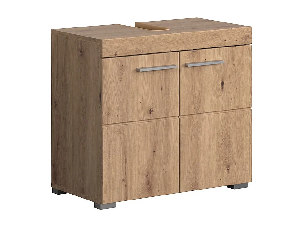 Meuble de Salle de Bain Sous Lavabo Amanda, Marron, 60x34x56 cm, Seven Design