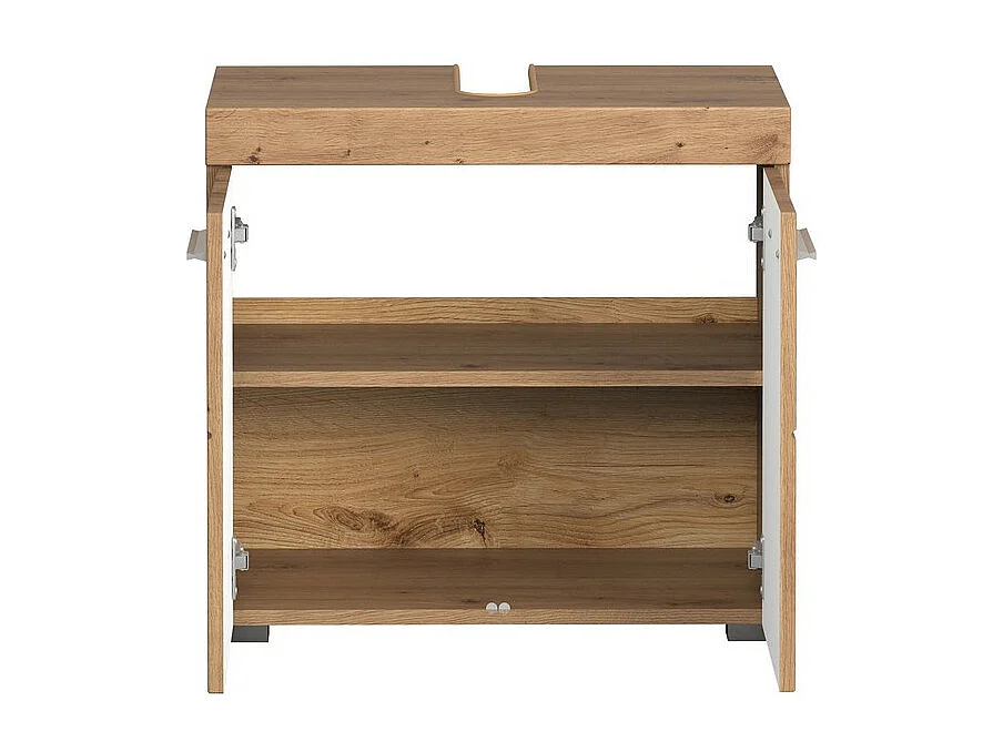 Meuble de Salle de Bain Sous Lavabo Amanda, Marron, 60x34x56 cm, Seven Design