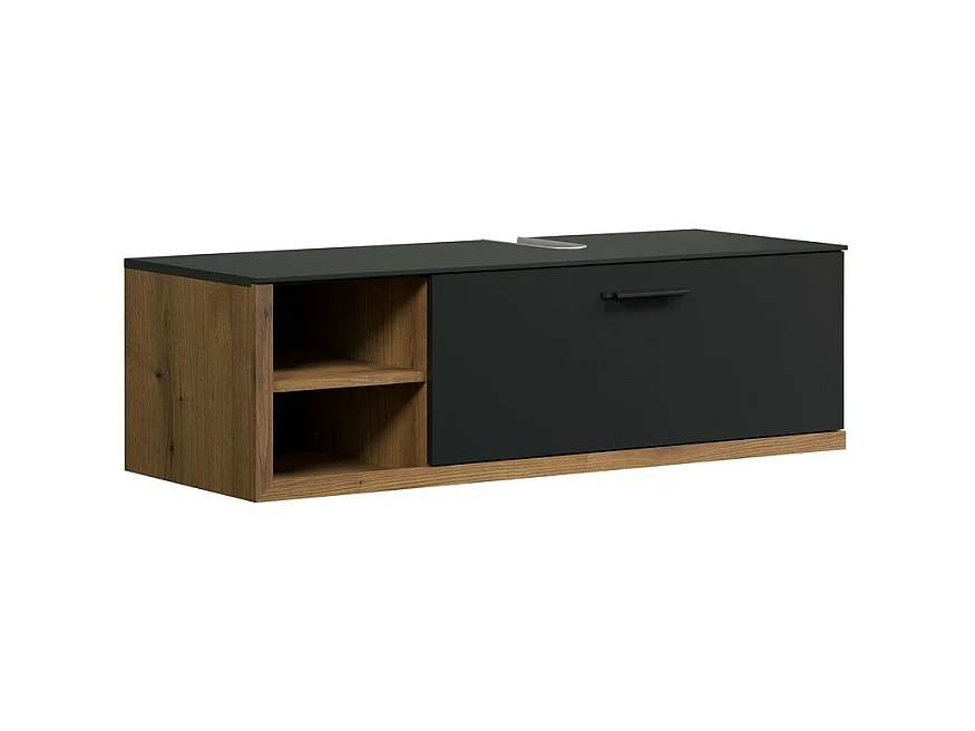 Badkamermeubel onder de Wastafel Synnax, Antraciet, 120x45x36 cm, Seven Design