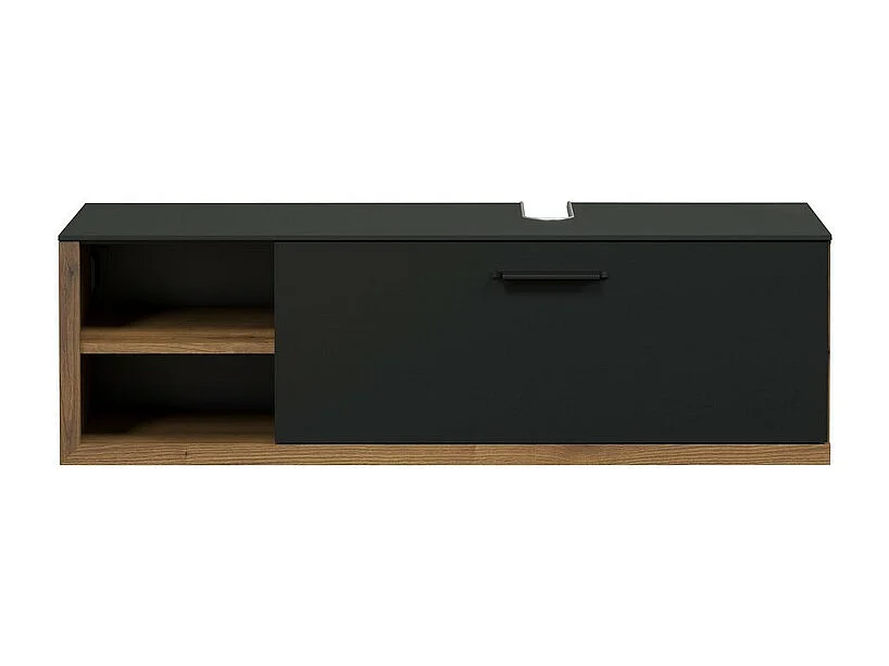 Meuble de Salle de Bain Sous Lavabo Synnax, Anthracite, 120x45x36 cm, Seven Design