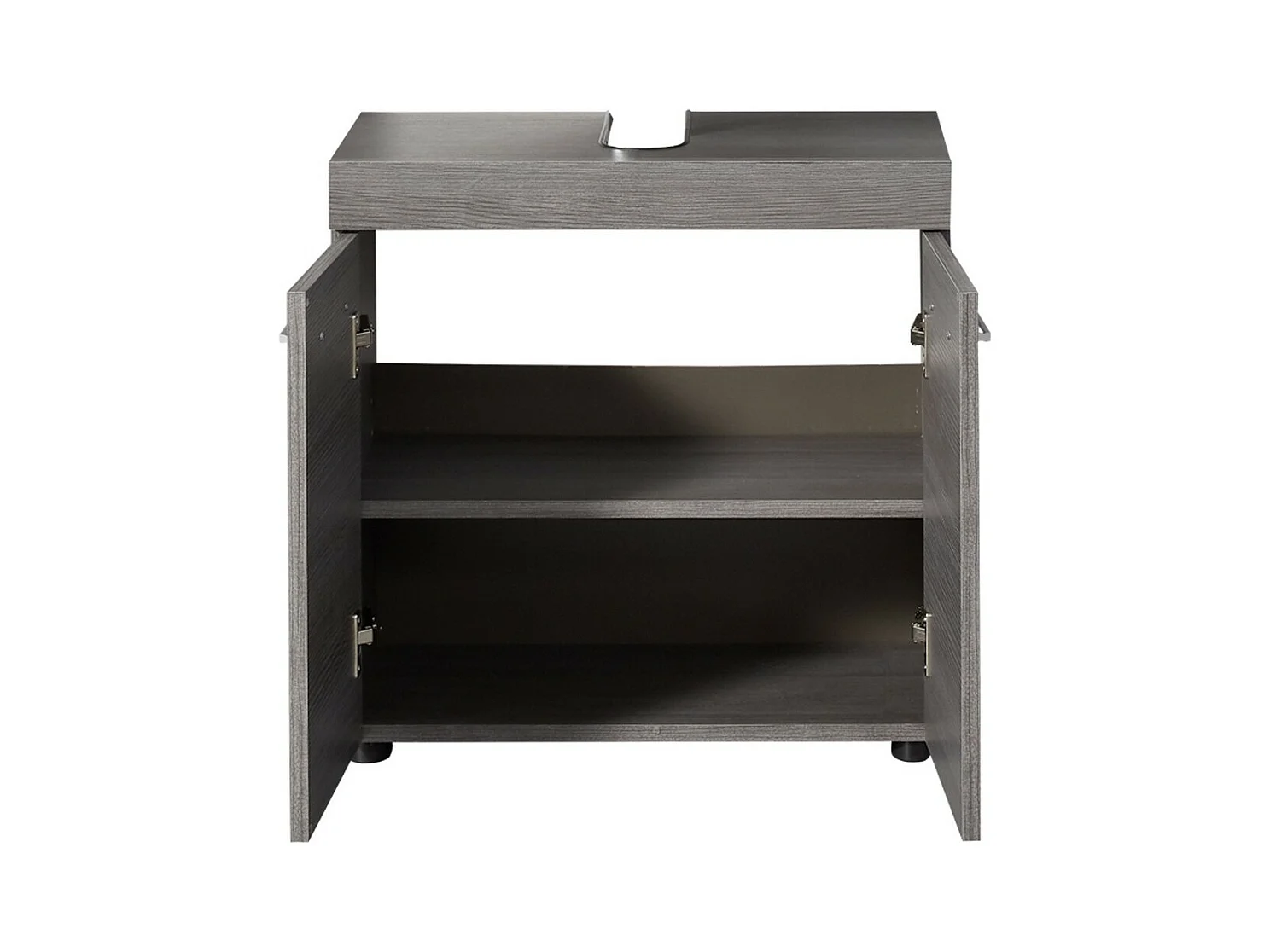 Badkamermeubel onder de Wastafel Moon, Grijs, 58x31x57 cm, Seven Design