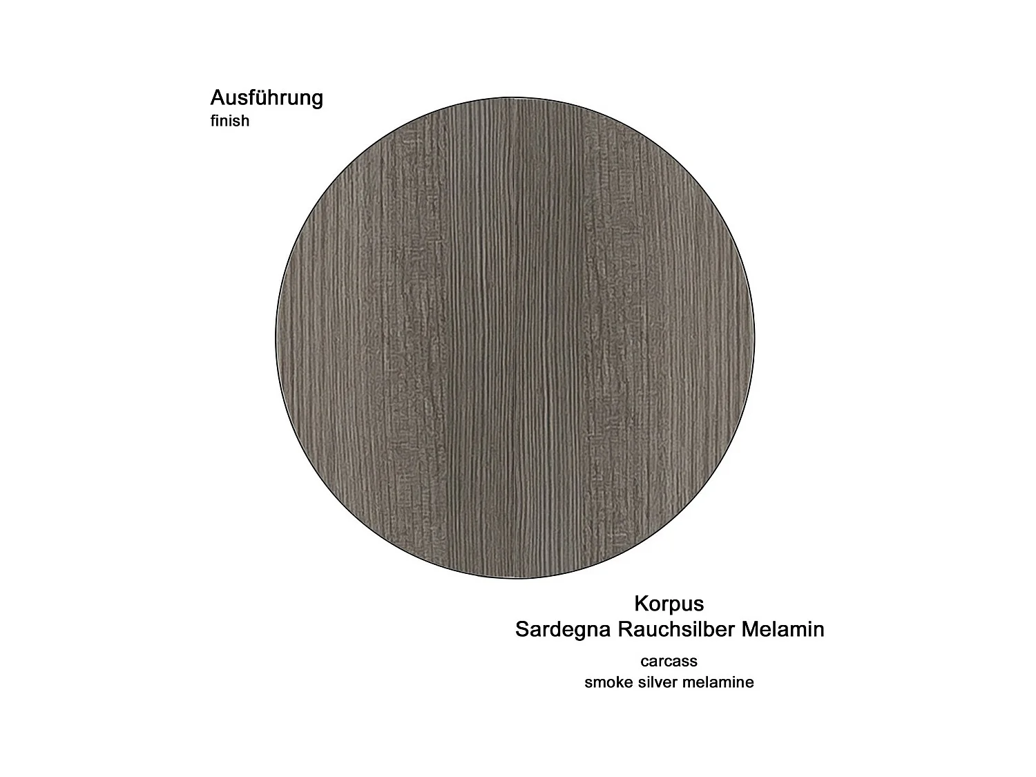 Badkamermeubel onder de Wastafel Moon, Grijs, 58x31x57 cm, Seven Design