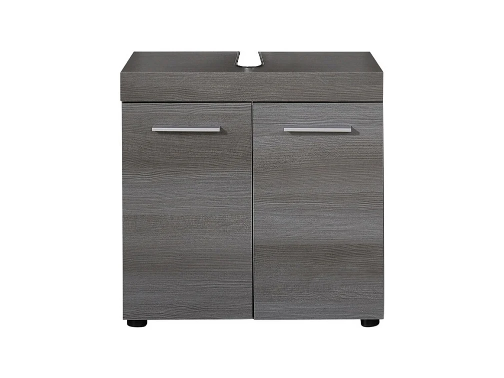 Meuble sous Lavabo Moon, Gris, 58x57x31 cm, EPIKASA