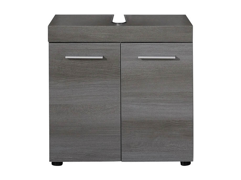 Meuble de Salle de Bain Sous Lavabo Moon, Gris, 58x31x57 cm, Seven Design