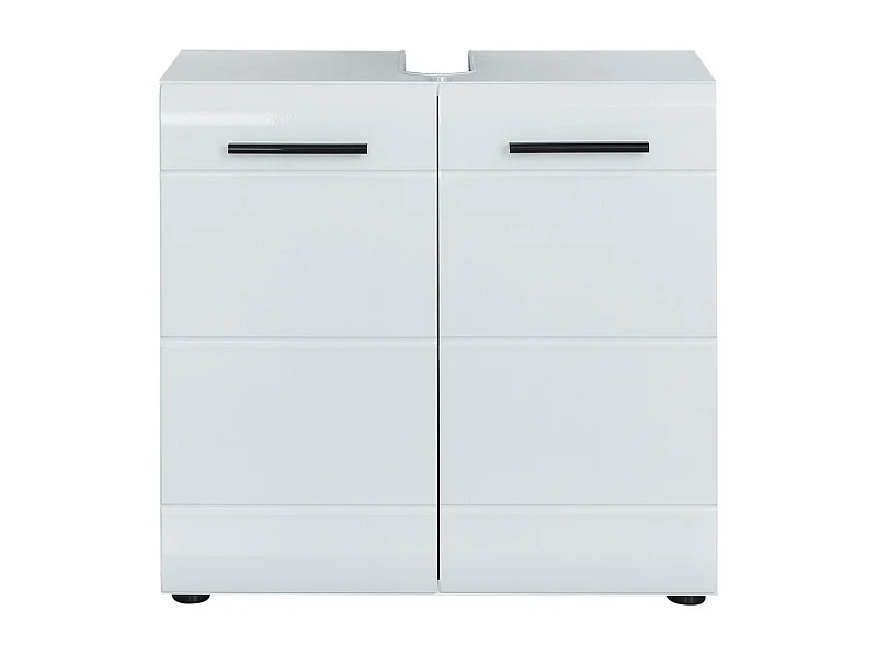 Meuble sous Lavabo Skin, Blanc, 60x56x31 cm, EPIKASA