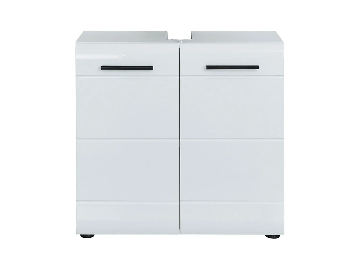 Meuble sous Lavabo Skin, Blanc, 60x56x31 cm, EPIKASA
